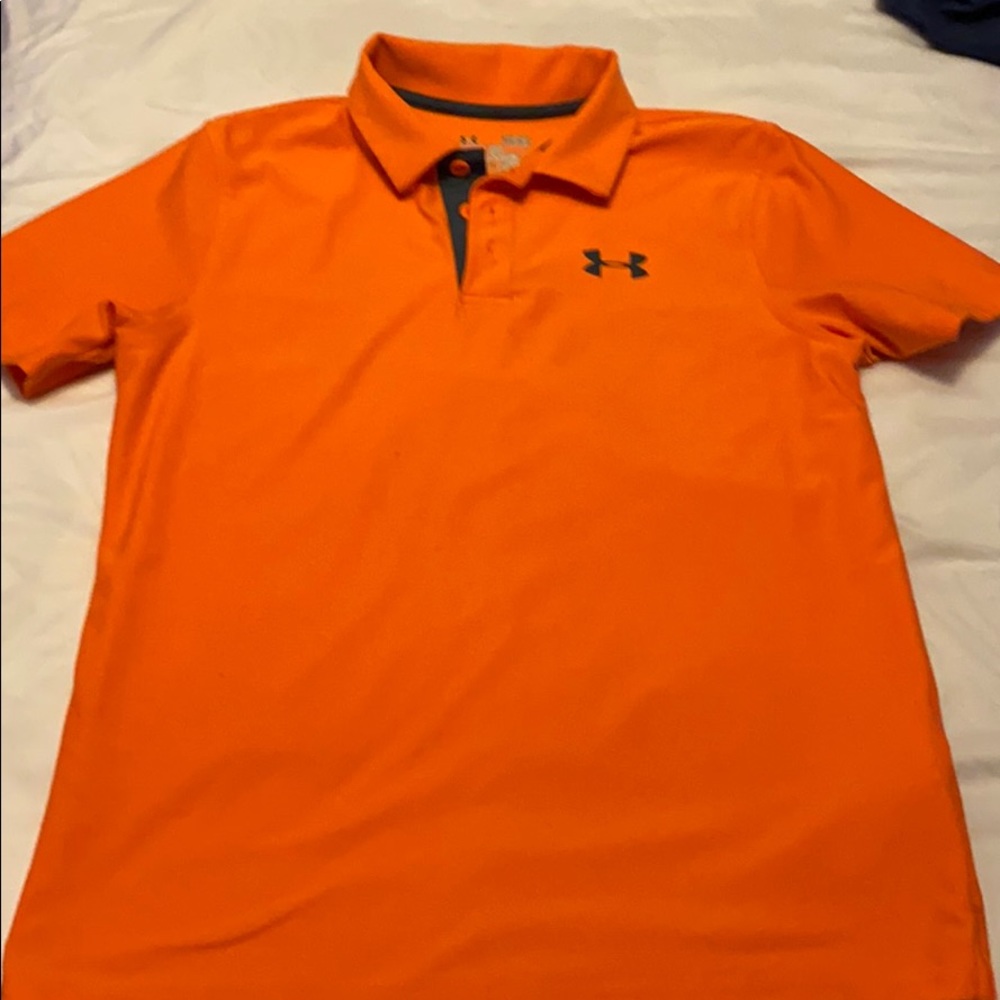Neon orange polo